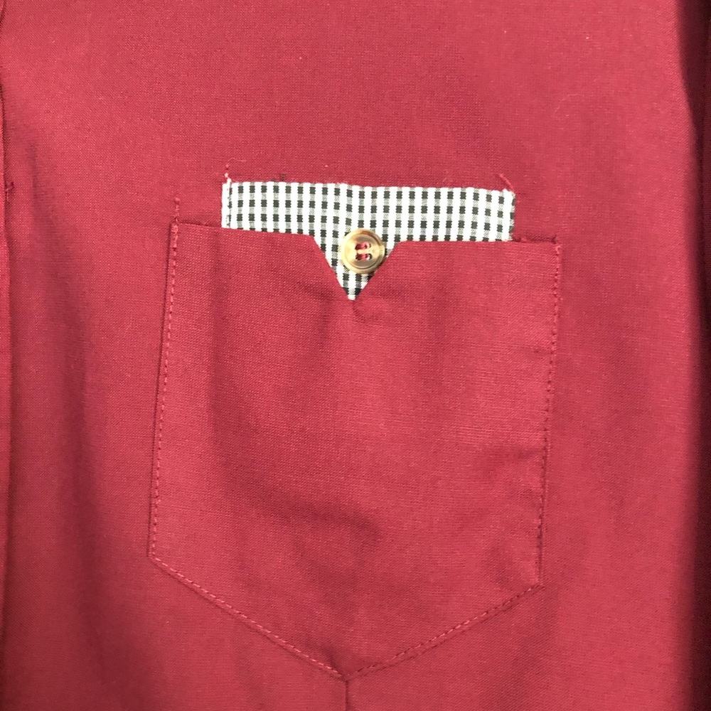 Maroon button down shirt - Picture 6 of 7